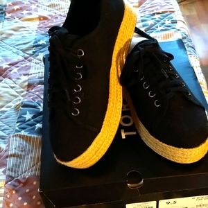Black platform espadrille Sneaker